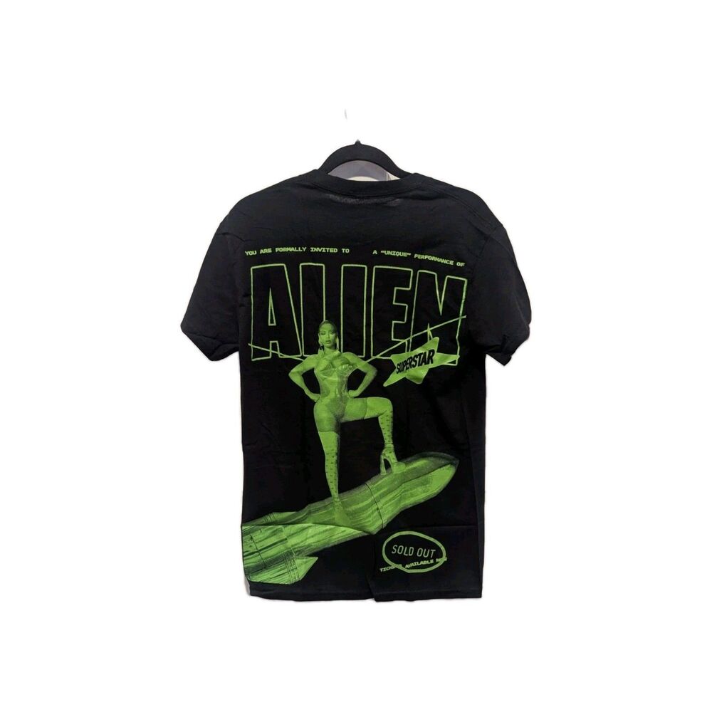 Beyonce RWT 2023 Renaissance World Tour Black T Shirt Size Small Alien Superstar